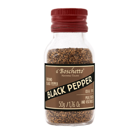 Zwarte peper (gemalen) | Boschi - 50 gr