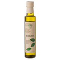 Olijfolie met basilicum (extra vierge) 250 ml – Bonamini frontlabel (detail)